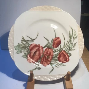 H&C L Haviland & Co Limoges Floral Hand Painted 8.5” Multi-pattern Plate - Picture 1 of 10
