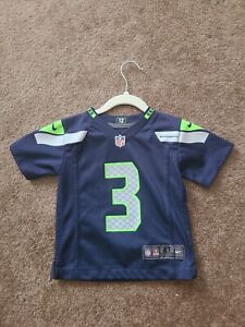Seattle Seahawks Russell Wilson #3 Nike Blue Home Jersey Baby Kids Toddler 3T