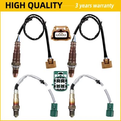 Sensor de oxígeno O2 de 5,6 L 4 piezas aguas arriba + aguas abajo para Nissan Titan Armada 2014 2015 Foto 1 de 4