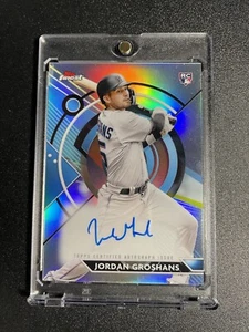 2023 Topps Finest JORDAN GROSHANS Refractor Rookie ON CARD Auto FA-JG Marlins🔥 - Picture 1 of 3
