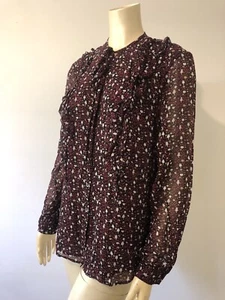 L.K. Bennett | 14 | printed silk georgette | blouse - Picture 1 of 7