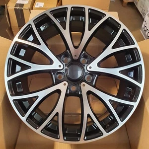 4x 18x8 Alloy Wheels 5x120 et45 690KG Black Machined Face | NEW - Picture 1 of 3