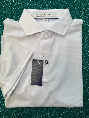 Camisa polo de golf Holderness & Bourne Macdonald para hombre talla M ajuste a medida Foto 1 de 3