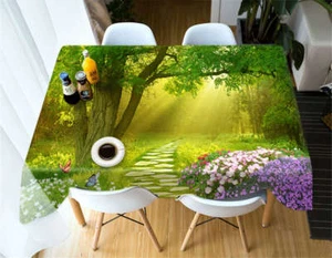 Mottled Shadow 3D Tablecloth Table cover Cloth Rectangle Wedding Party Banquet - Picture 1 of 6