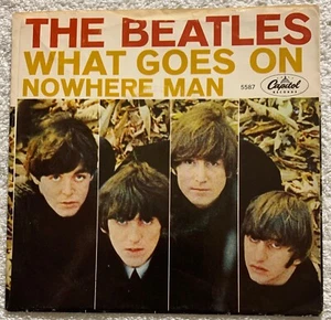 The Beatles Nowhere Man West Coast picture sleeve.  Starkey. credit. 1966 press - Picture 1 of 5