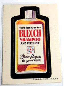 1973 Topps Wacky Packages BLECCH  3rd Series Tan Back Sticker NM-MT - Picture 1 of 2