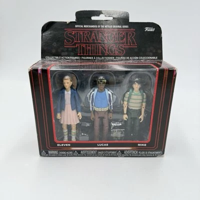 Funko Stranger Things Eleven Lucas and Mike 3 Pack Action Figures Collectibles - Image 1 of 4