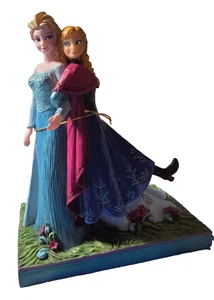 Jim Shore for Enesco Frozen Figurines by Jim Shore Anna and Elsa in Box - Picture 1 of 3