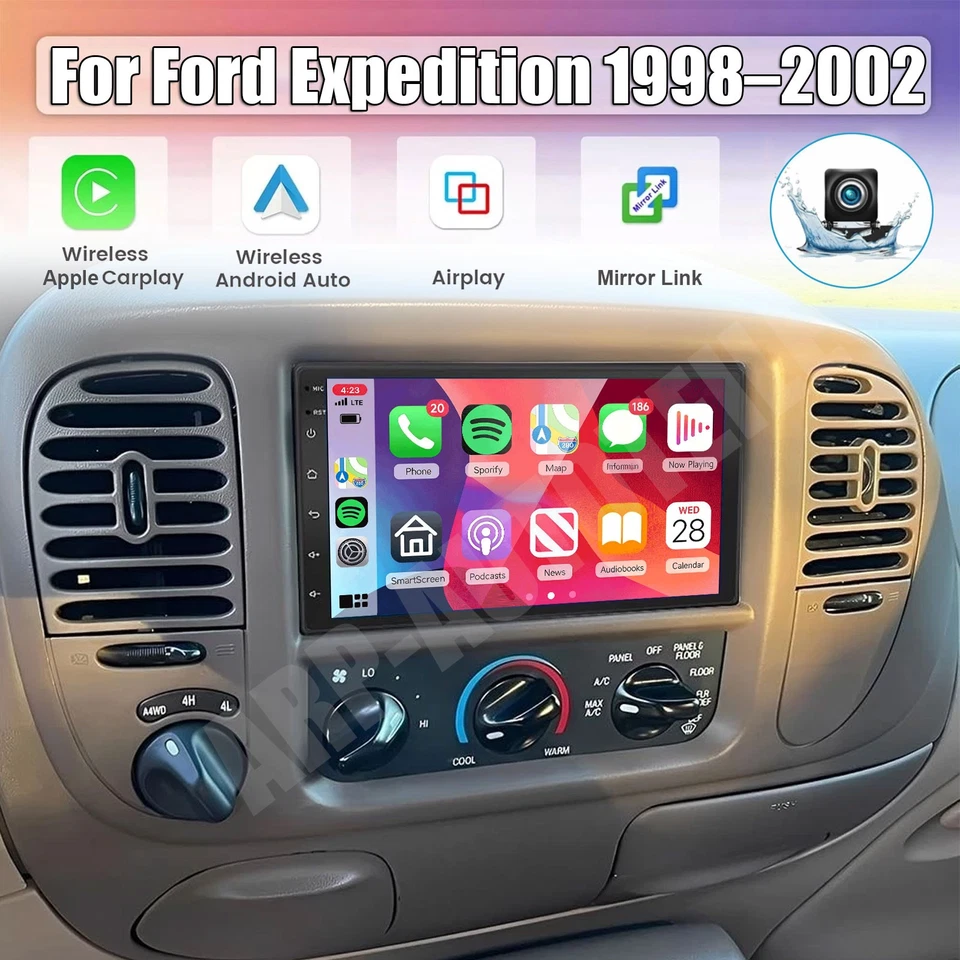 Radio estéreo para coche 7" para Ford Expedition 1998-2002 Android 15 Carplay navegación GPS Foto 1 de 4