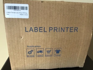 Barcode Label Printer Model POS-9200-L White Android + IOS  + 2 Rolls 400 Labels - Picture 1 of 5
