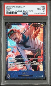 Tarjeta japonesa PSA 10 Coby SEC OP11-119 Flagship Battle Promo 2025 UNA PIEZA - Imagen 1 de 2