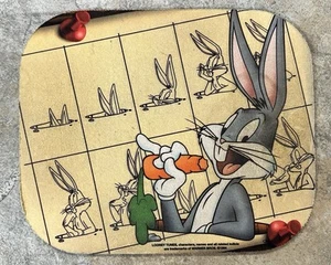 Alfombrilla de ratón BUGS BUNNY Looney Tunes de colección 1994 9" x 8" x 0,25" imágenes de dibujos animados - Imagen 1 de 3