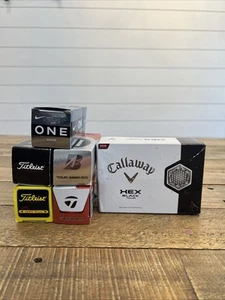 Golf Ball Sleeves Lot Titleist Callaway Nike Taylormade Bridgestone 21 balls - Picture 1 of 4