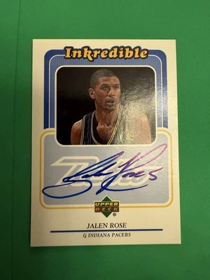 1999-00 cubierta superior retro - INCREÍBLE Jalen Rose #JR (AU) Indiana Pacers Foto 1 de 2
