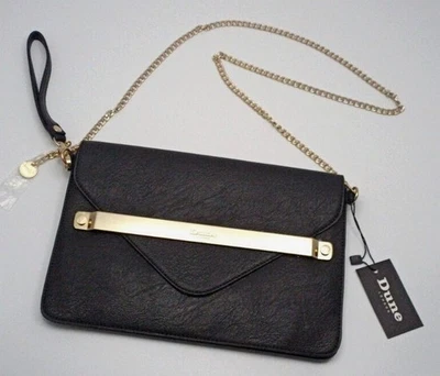 Dune London Enlightening Black Clutch Shoulder Bag - Image 1 of 4