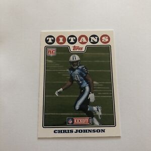 2008 Topps Rookie Chris Johnson Card 183