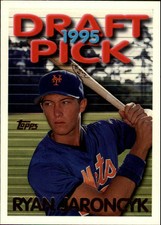 1995 Topps Traded New York Mets Baseball Card #30T Ryan Jaroncyk Rookie