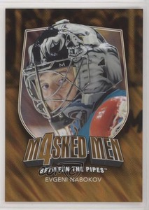 2011-12 ITG Between the Pipes Men 4 Gold /10 Evgeni Nabokov #MM-32