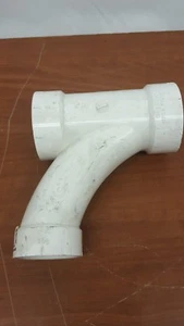 CHARLOTTE PIPE TEE-WYE,2X2X1.5" PVC/DWV COMBO-1/8 BEND-LOT OF 2 - Picture 1 of 3