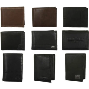 Levi's Men's Synthetic Leather Wallets Levis-JE-2-31L-V1197-Black-OS - Picture 1 of 74