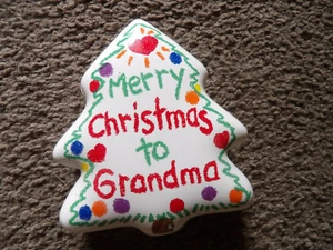 Papel Merry Christmas to Grandma small dish with lid - Picture 1 of 3