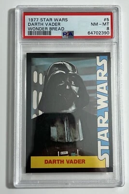 1977 Star Wars Wonder Bread #5 Darth Vader PSA 8 Trading Card - Image 1 of 2