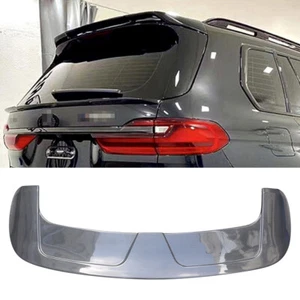 For BMW X7 M50i 50i 40i 4D 2019-2021 Carbon Fiber Rear Trunk Lip Spoiler Wing - Picture 1 of 12