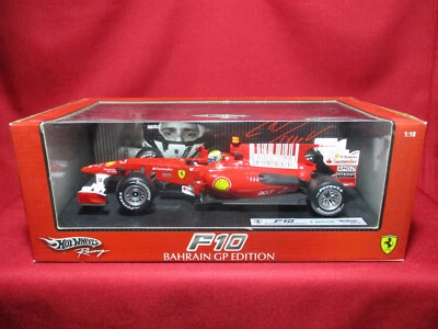 1:18 Scale Felipe Massa F10 Ferrari Bahrain GP Edition F1 Racing Car Hot Wheels - Image 1 of 3