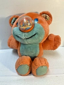 Playskool Plush Nosy Bear Basketball Nose Works Orange 11” Stuffed Toy VINTAGE - Picture 1 of 9