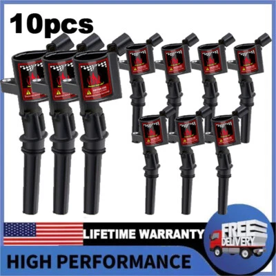 Set of 10 Ignition Coil For 1997-2009 Ford F150 F250 F350 4.6L 5.4L V8 DG508 NEW - Image 1 of 4