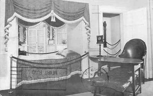 AK Monticello Jeffersons Schlafzimmer 1968 - Bild 1 von 2