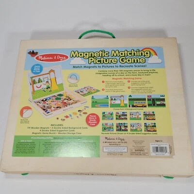 Juego de imágenes a juego magnético de madera Melissa & Doug con imanes y escena  Foto 1 de 4
