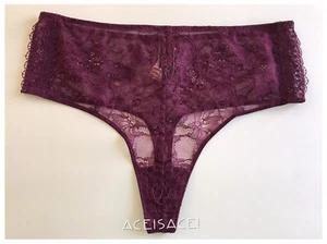 AUSVERKAUFT*NEU MIT ETIKETT*Victoria's Secret SEHR SEXY mittelhoher Bund Tanga Höschen--LILA/15P3--M/M - Bild 1 von 3