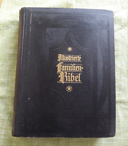 Große Illustrierte Familien-Bibel, 2 Bände, Prof. Dr. Delitsch, Pfarrer Schuch