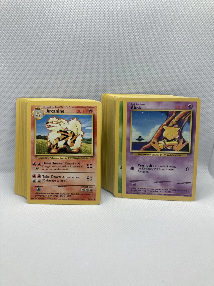 Complete Pokemon Base Set Commons And Uncommons NM-LP Authentic Vintage - Image 1 of 2