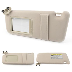 Aletta parasole sinistra marrone chiaro beige con luce trucco O per Toyota Camry 2007-2011 - Foto 1 di 11