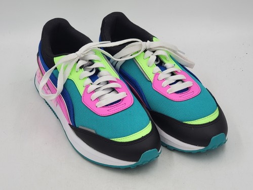 Puma City Rider Marble Lacci Donna Nero Multi Sneakers Scarpe Casual 9