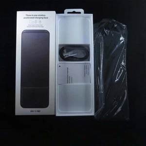 For Samsung Wireless Charger Trio 3 in 1 Qi Charging Pad Black UK - Picture 1 of 5