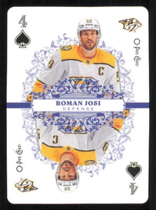 2022-23 O-Pee-Chee Playing Cards #4SPADES Roman Josi - Picture 1 of 2