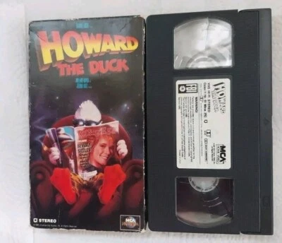 VHS Howard the Duck Superhero Comedy George Lucas Lea Thompson Tested - Image 1 of 2