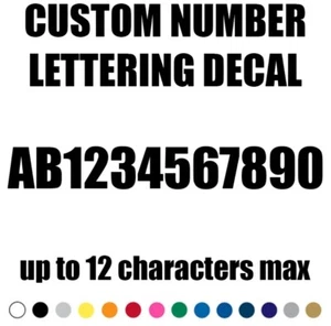 Custom Text Decal Car Truck Lettering Business Name Number Vinyl Sign Decals 2.0 - Picture 1 of 4