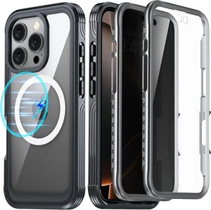 Kompatibel mit iPhone 16 Pro Hülle, Doppelter Frontrahmen Integrierter Displayschutz - Bild 1 von 7