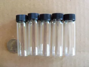 (5) MINI 2-3/8" GLASS VIAL BOTTLES FOR YOUR GOLD PAN GOLD! - Picture 1 of 1