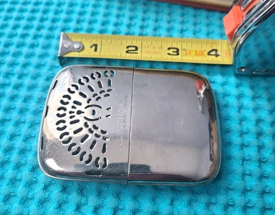 Vintage 4" Pocket Hand Warmer Hunting Camping - Image 1 of 4