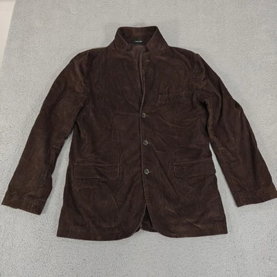 Blazer J Crew Para Hombres Grande Marrón Pana Tres Botones Informal Deportivo Abrigo Chaqueta Foto 1 de 4