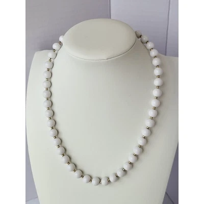 Collar Napier Oro Blanco Cuentas Vintage Firmado Clásico Estate Foto 1 de 4