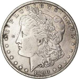 États-Unis, Dollar, Morgan Dollar, 1890, Philadelphie, Argent, TTB, KM:110 - Imagen 1 de 2