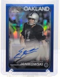 2024 Topps Chrome Sebastian Janikowski rifrattore blu /150 autografo - Foto 1 di 1