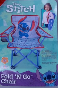 Disney Lilo & Sittch Blue Fold N Go Beach Pool Camping Chair Age 3-7 - Picture 1 of 2