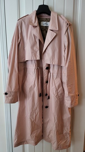 Coach Trench leggero rosa M in pelle 89648
